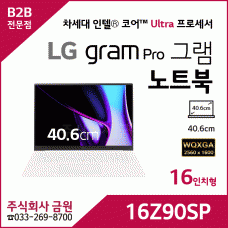 LG 그램 Pro 노트북 16Z90SP